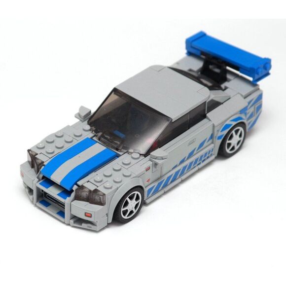LEGO SPEED CHAMPIONS: Fast Furious Nissan Skyline GT-R (R34) 76917 Used Complete - Picture 6 of 6